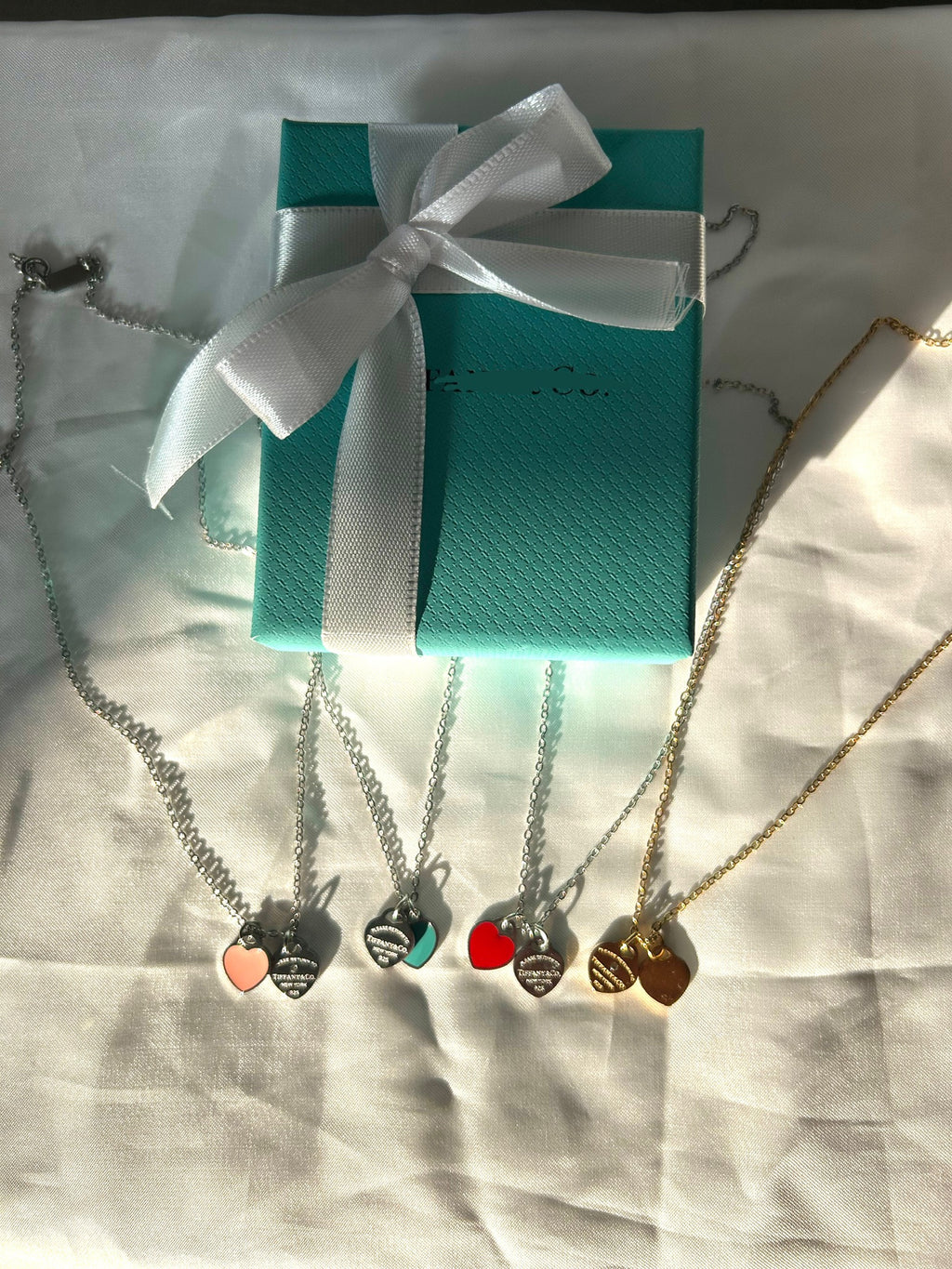 T New York Double Heart Necklace