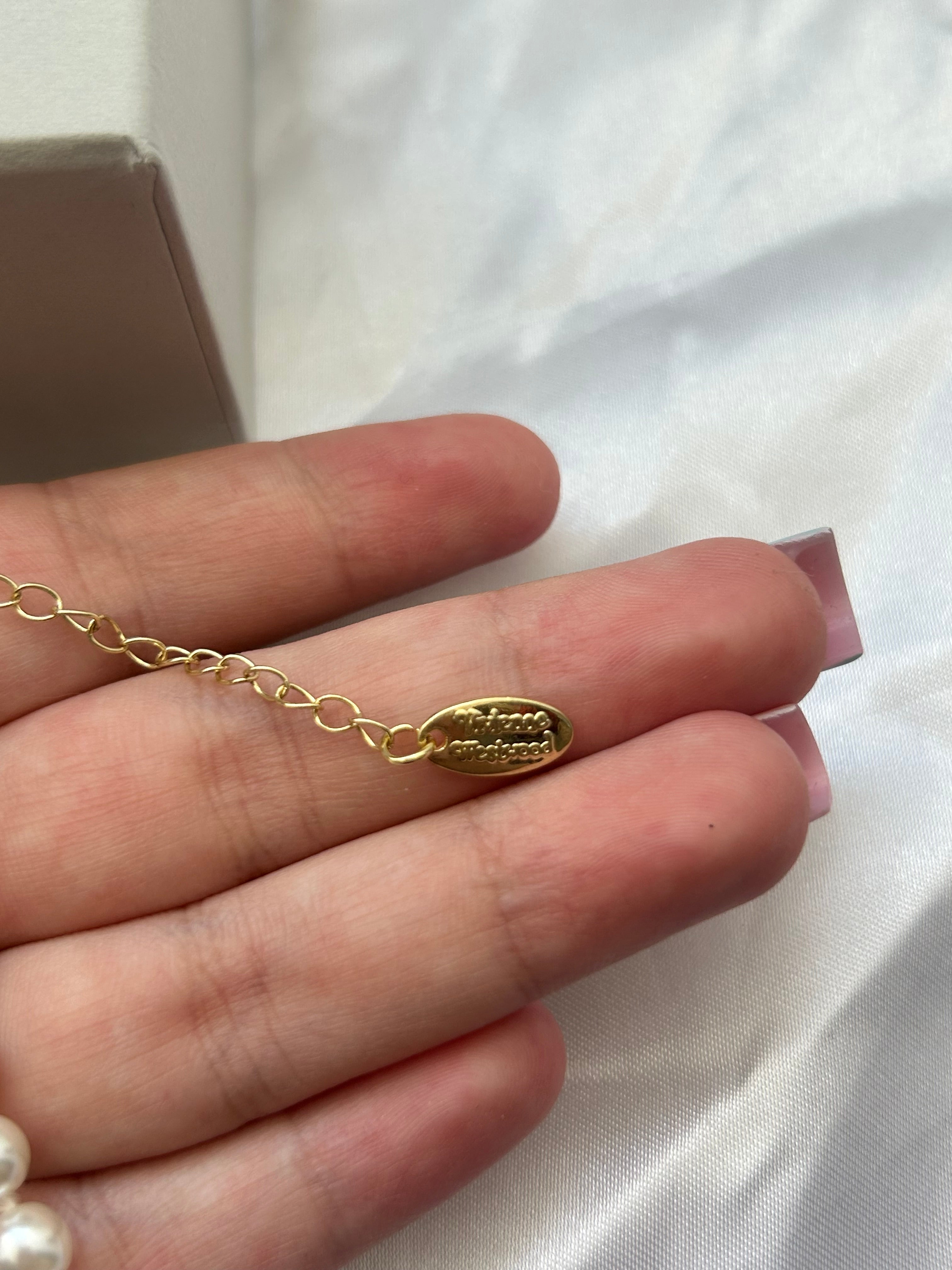 Vienna Paperclip Orb Pearl Necklaces