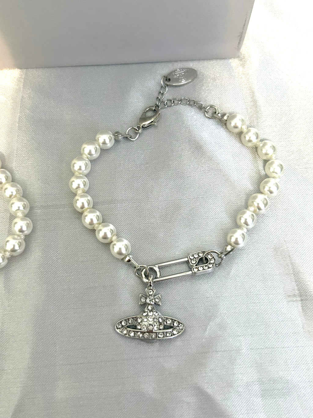 Vienna Orb Paperclip Pearl Bracelets
