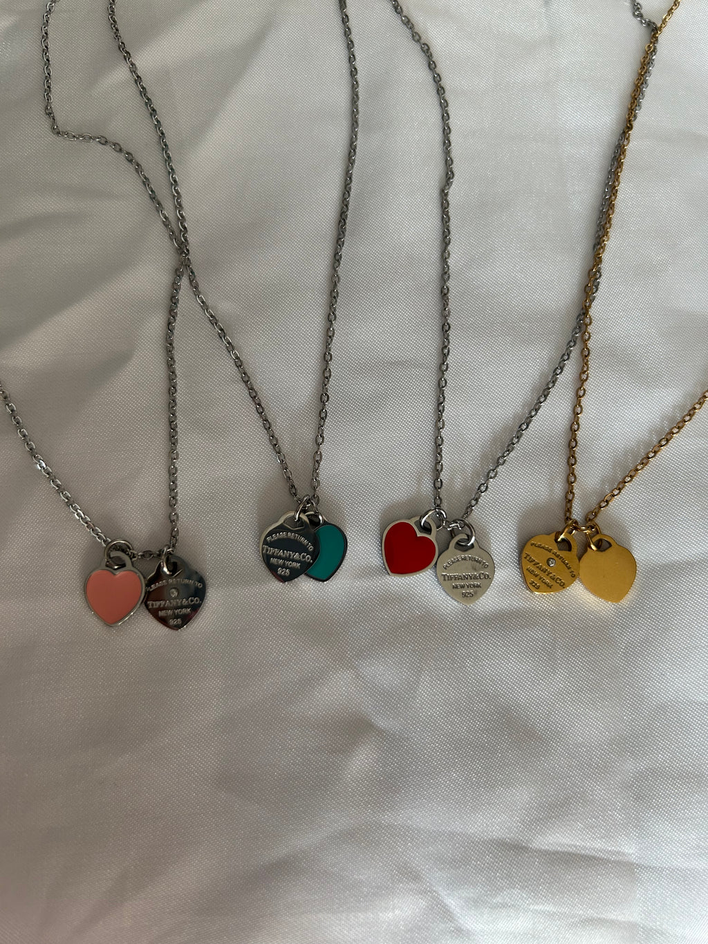 T New York Double Heart Necklace