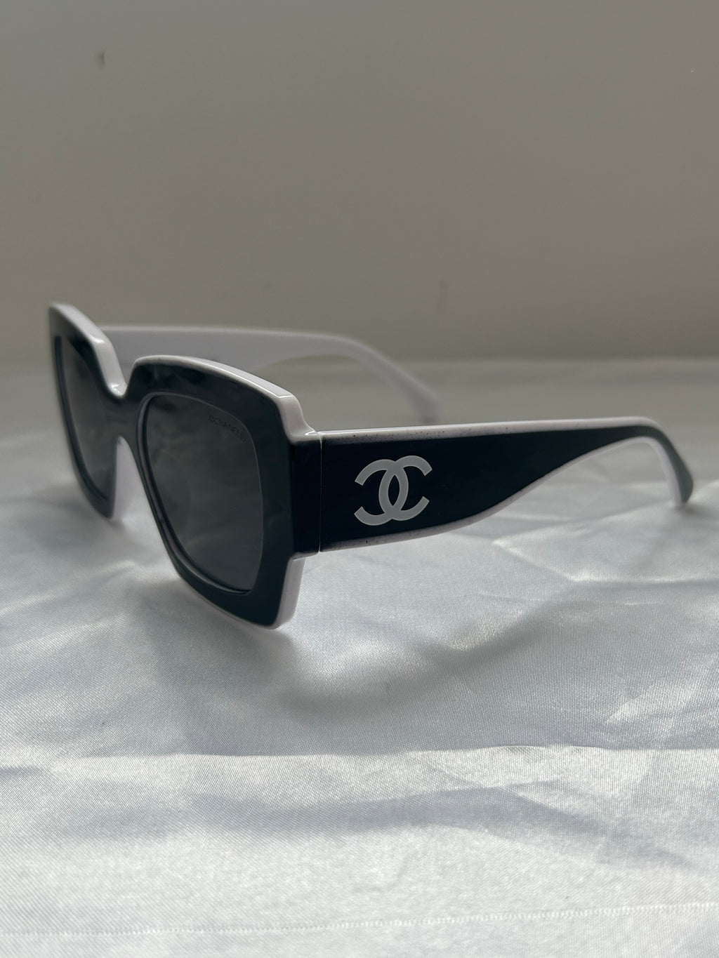 CC Black With White Trim Sunglasses