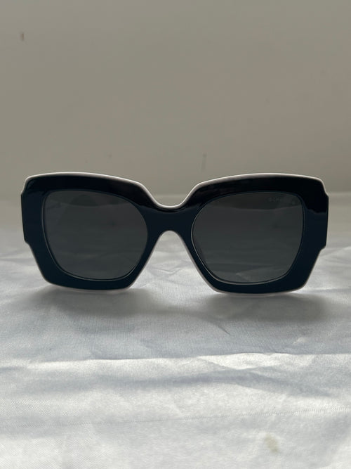 CC Black With White Trim Sunglasses