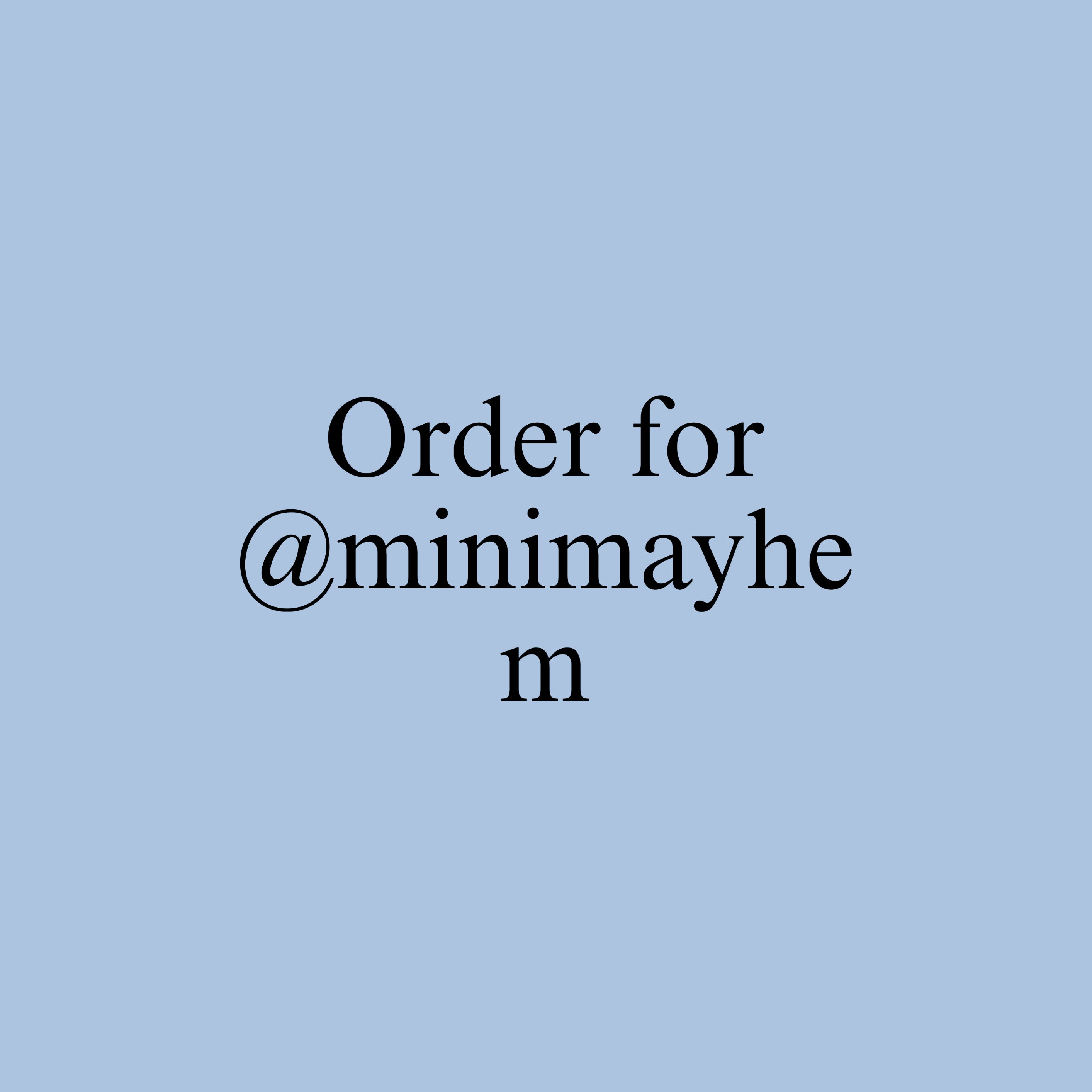 Mini mayhem